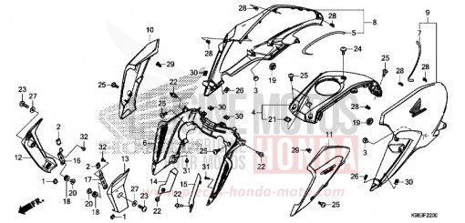 BUSE/FUEL TANK COVER CBF125NAJ de 2018